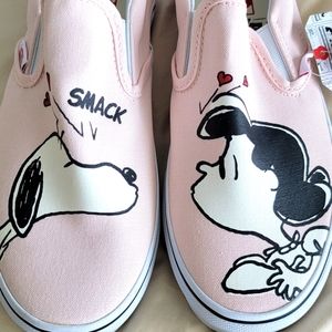 Vans Peanuts smack classic slip on shoes, womens size 7.5